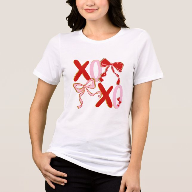 XO Valentine’s Shirt | Cute XOXO Love T-Shirt (Front)