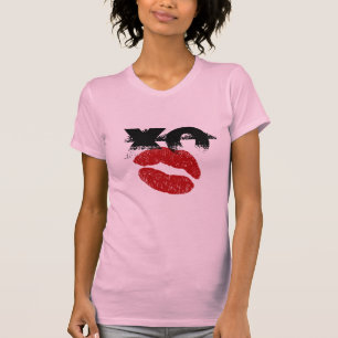 XO XO kiss me retro T-Shirt / Hens Fun Party