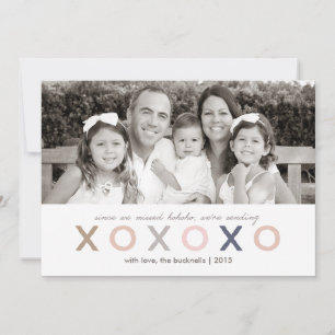 XO XO XO Late Christmas Card
