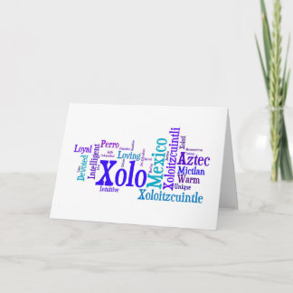Xolo Blues Greeting Card