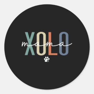 Xolo Mama Xoloitzcuintle Dog Mum Mother's Day  Classic Round Sticker