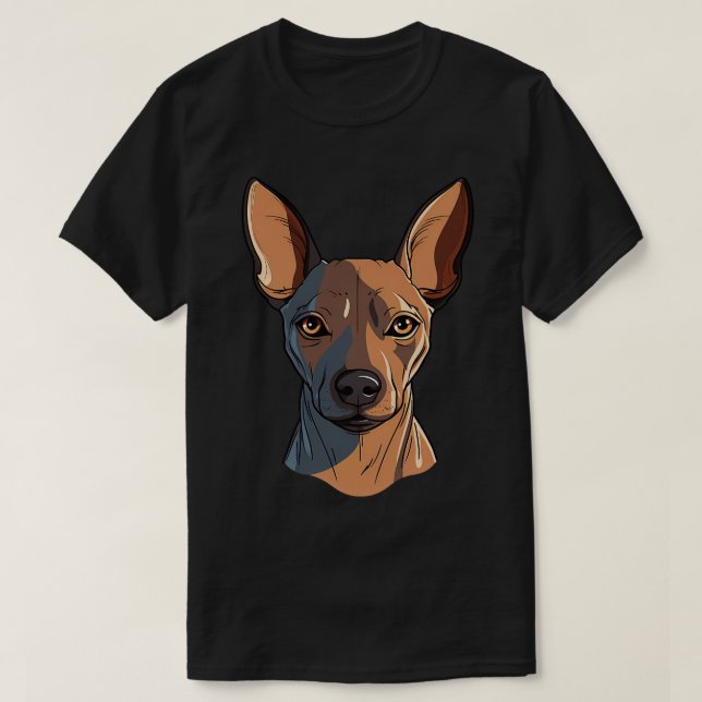 Xolo Xoloitzcuintle Mexican Hairless Dog Face Cute T-Shirt (Design Front)