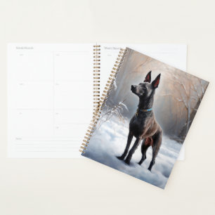 Xoloitzcuintli Let It Snow Christmas Planner