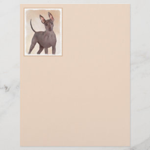 Xoloitzcuintli Painting - Cute Original Dog Art