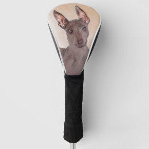 Xoloitzcuintli Painting - Cute Original Dog Art Golf Head Cover