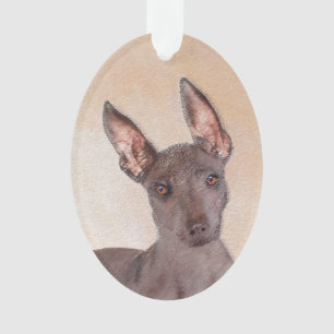 Xoloitzcuintli Painting - Cute Original Dog Art Ornament
