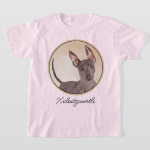 Xoloitzcuintli Painting - Cute Original Dog Art T-Shirt
