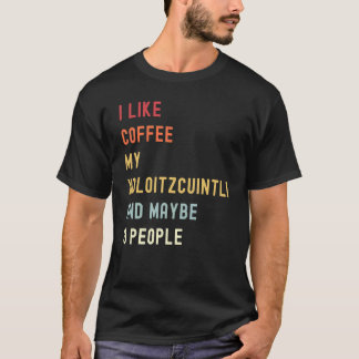 Xoloitzcuintli Retro Dog And Coffee T-Shirt