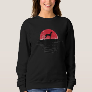 Xoloitzcuintli Xolo Japanese Sunset Retro Dog Red Sweatshirt