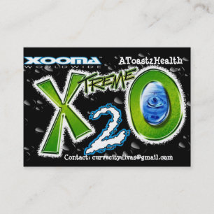 Xooma X2O A toast 2Health Business Card