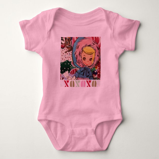 XOX Ms. Susie Skier Romper Baby Bodysuit (Front)
