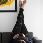 XOXO Black Hot Pink Gold Typography Cute Leggings<br><div class="desc">This is a cute typography/ text design with "XOXO" as a pattern. It is in trending black, hot pink / viva magenta, and gold. Perfect for a Valentine's Day or Anniversary gift, or for a new addition to your stylish clothing and accessories. To customise, you can change the text "XOXO",...</div>
