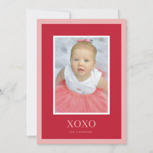 XOXO Bold Frame Valentine’s Day Photo Card