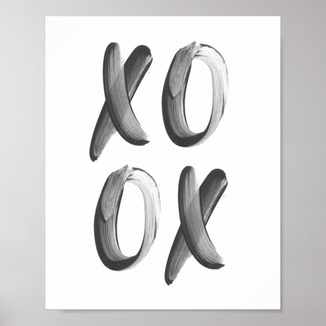 XOXO Brush Font Poster (Front)