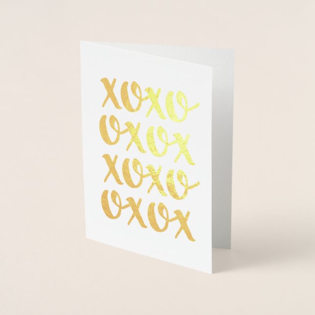 xoxo | Gold foil card (Front)
