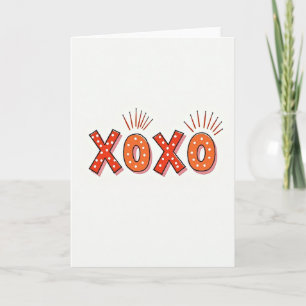 Xoxo Graphic Love Card