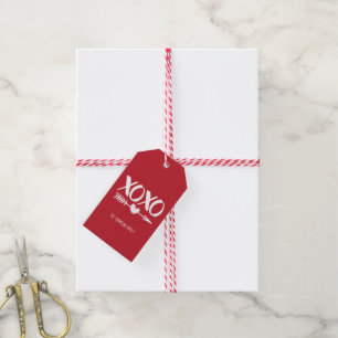 XOXO Heart Arrow Valentine's Day Gift Tags