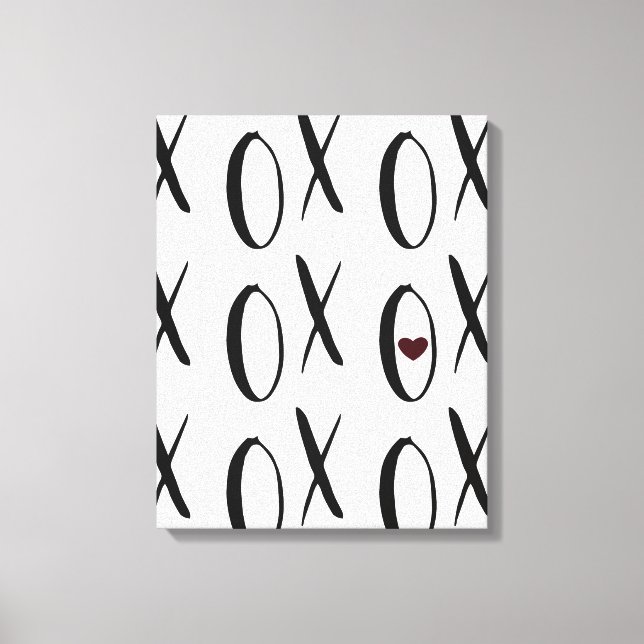 XOXO Heart Canvas Print (Front)