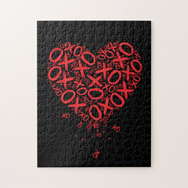 XOXO Heart Christmas Jigsaw Puzzle (Vertical)