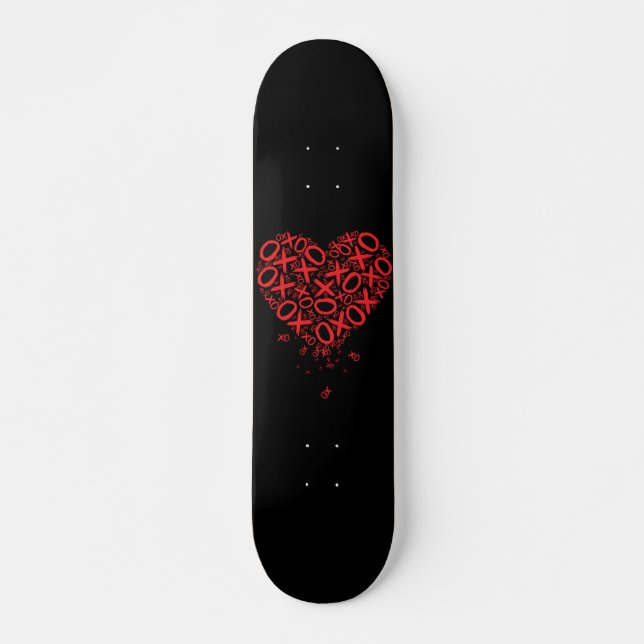 XOXO Heart Christmas Skateboard (Front)