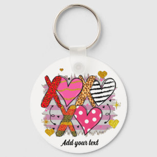 XOXO Heart Cute & Playful Key Ring