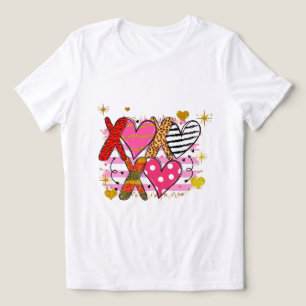  XOXO Heart Cute & Playful Tri-Blend Shirt