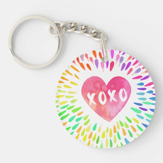 XoXo Heart Key Ring (Front)