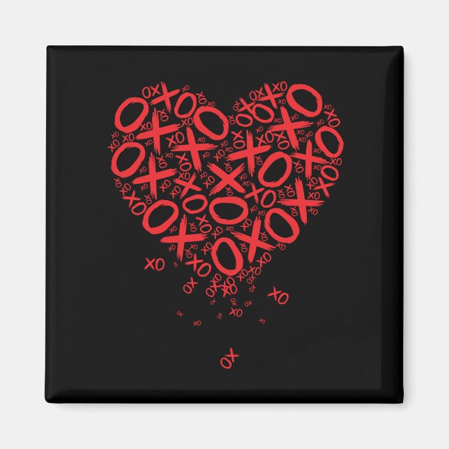 XOXO Heart Magnet (Front)