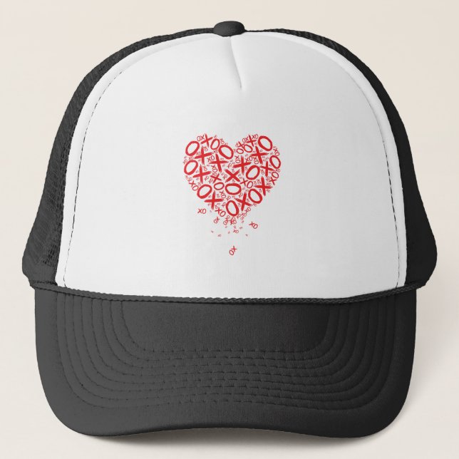 XOXO Heart Trucker Hat (Front)