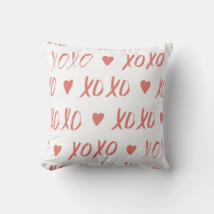 XOXO Hearts Pattern Cushion