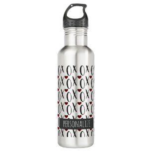 XOXO Hearts Personalised 710 Ml Water Bottle