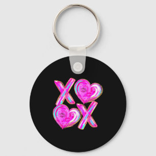 Xoxo Hearts Valentine's Day Women Girls Vday  Key Ring