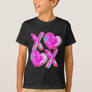 Xoxo Hearts Valentine's Day Women Girls Vday  T-Shirt