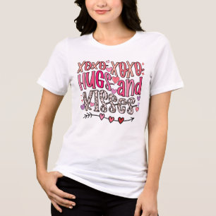 XOXO Hugs and Kisses Valentine's Day Tri-Blend Shirt