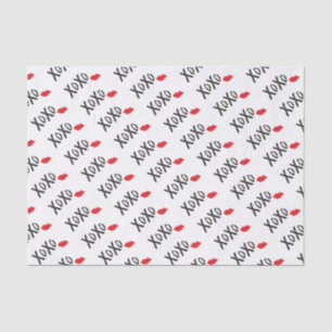 XoXo-Hugs-Kisses-with-Red-Lips Tissue Paper