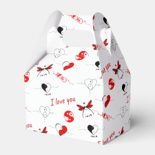 XOXO, I love you and hearts Favour Box