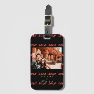 XOXO, I love you! Custom Photo Luggage Tag