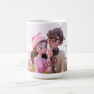 XOXO I Love You Mug – Cute Romantic Gift for Him &