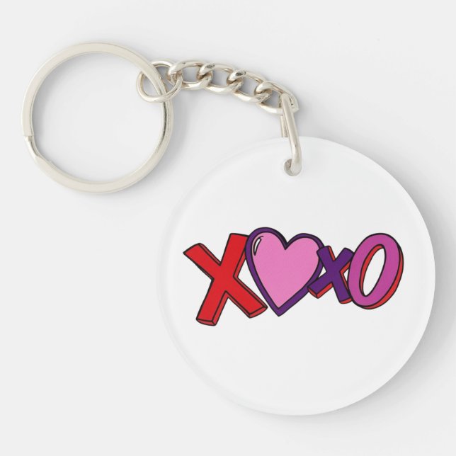 XOXO Keychain Gift, Valentine gift (Front)