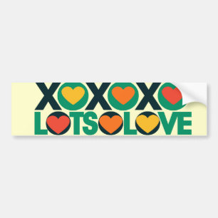 XOXO Lots of Love Bumper Sticker