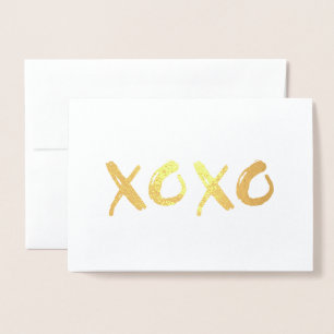 XOXO Love Anniversary Foil Card