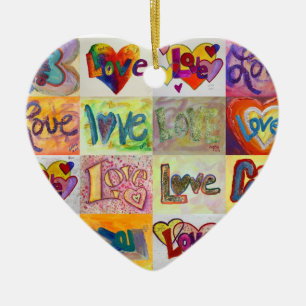 XOXO Love Mosaic Art Painting Ornament