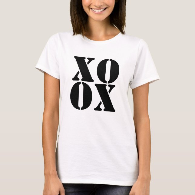 xoxo love valentine's day t-shirt design (Front)