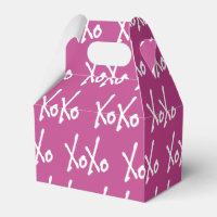 XOXO Magenta Hot Pink and White Valentine’s Day