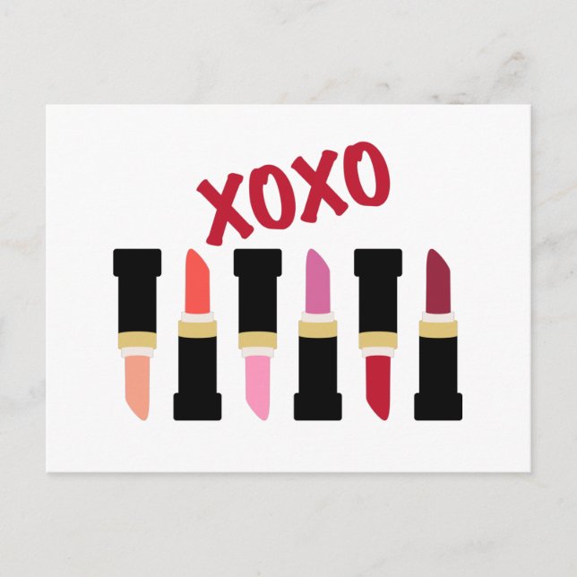 XOXO Makeup Postcard (Front)