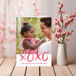 XOXO Mother's Day Photo Card for Mum