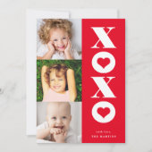xoxo multi-photo valentine's day card (Front)