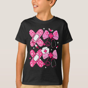 Xoxo Nurse Valentines Day Stethoscope Valentine Nu T-Shirt