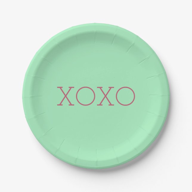 XOXO Paper Plates (Front)
