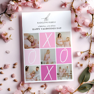 XOXO Photo Collage Valentines  Holiday Card